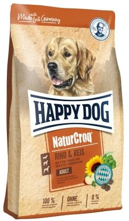 Happy Dog NATUR-CROQ RIND & REIS (Marha & rizs) 15kg
