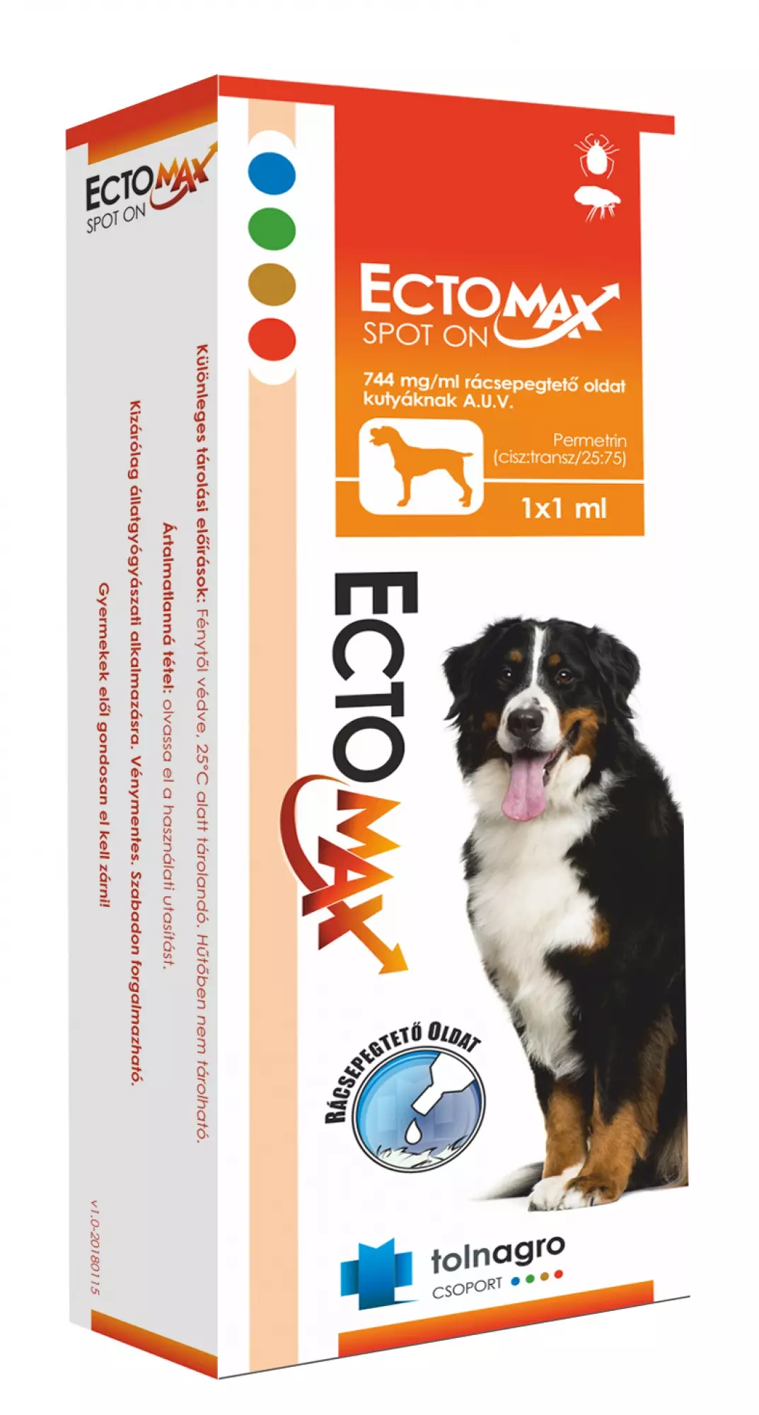 ECTOMAX SPOT-ON DOG 744MG/ML 1 ML 1X