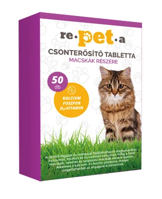 Repeta csonterősítő tabletta macskák részére 50x