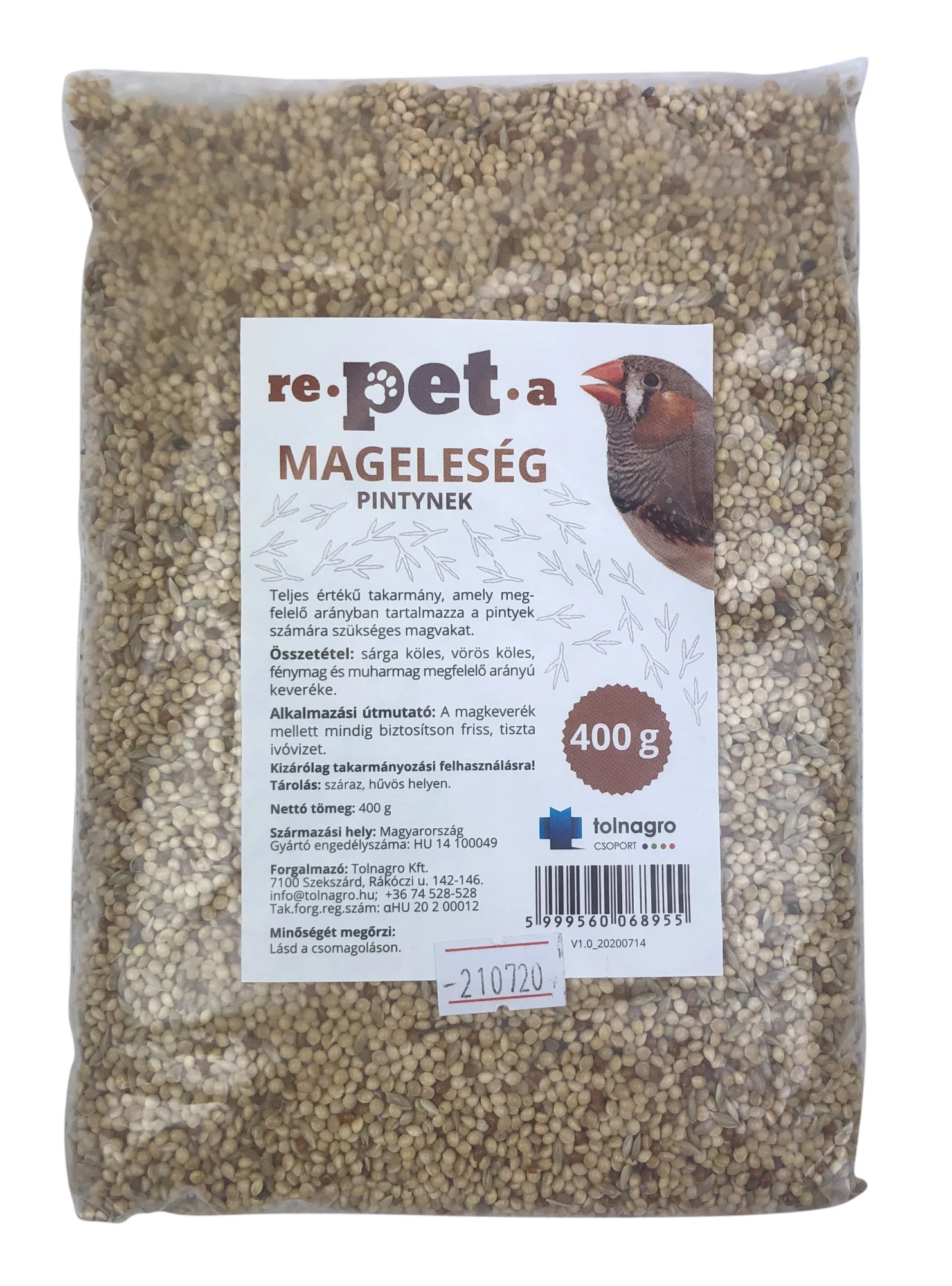 Repeta madáreleség pinty 400g