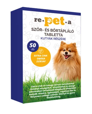 Repeta szőr- és bőrtápláló tabletta kutyák részére 50x