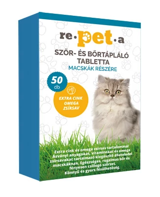 Repeta szőr- és bőrtápláló tabletta macskák részére 50x